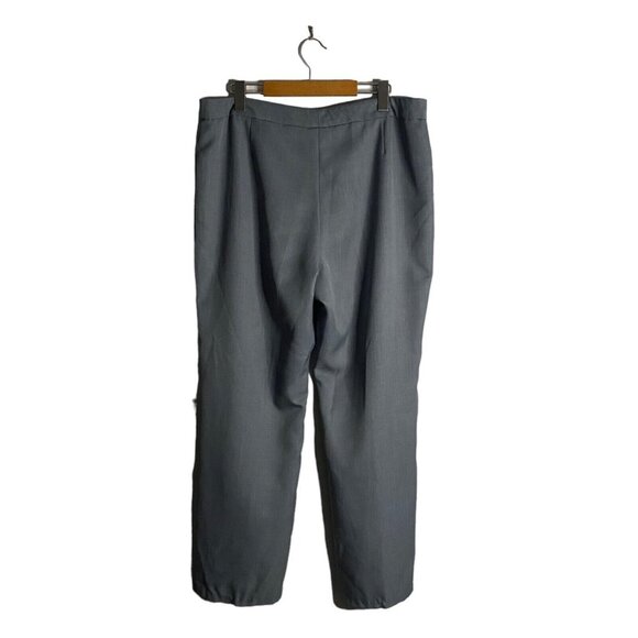 Le Suit Women's Heather Blue Straight Leg Ankle Pants - Picture 7 of 8